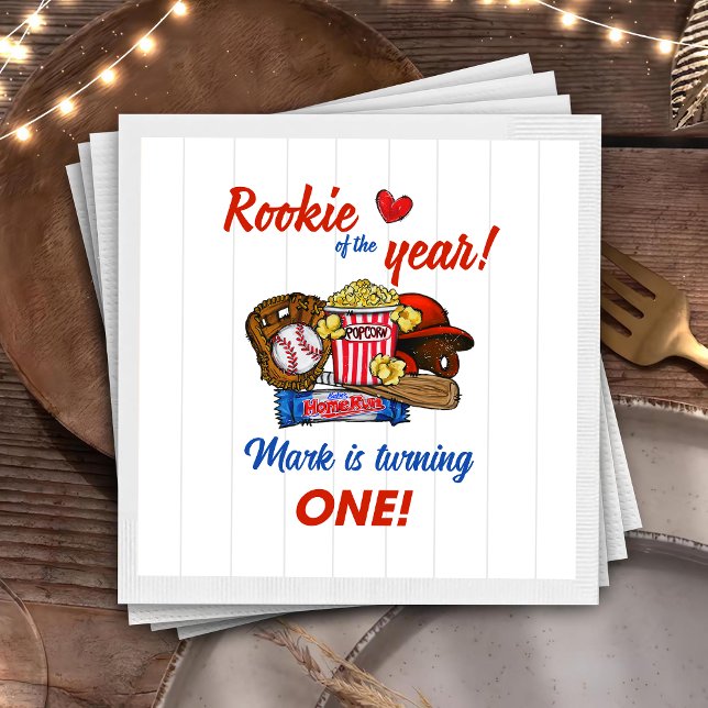 Servilleta De Papel Napkins Fiesta de cumpleaños de béisbol (Subido por el creador)