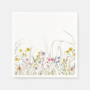 Servilleta De Papel Napkins Fiesta de flores silvestres