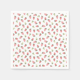 Servilleta De Papel Napkins Fiesta de fresas silvestres