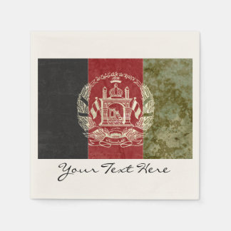 Servilleta De Papel Napkins Fiesta de la bandera de Afganistán