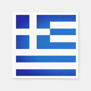 Servilleta De Papel Napkins Fiesta de la bandera de Grecia