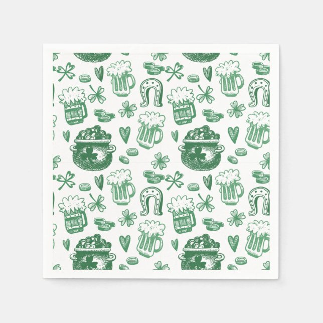 Servilleta De Papel Napkins Fiesta de papel de carga irlandesa (Anverso)