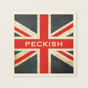 Servilleta De Papel Napkins Fiesta de Posh Union Jack Peckish
