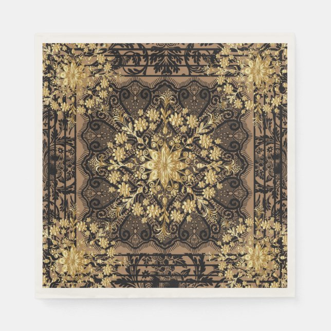 Servilleta De Papel Napkins Fiesta de té de diseñador (Anverso)