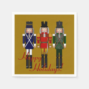 Servilleta De Papel NAPKINS, FIESTA de Trio-Oro-PAPER de Nutcracker