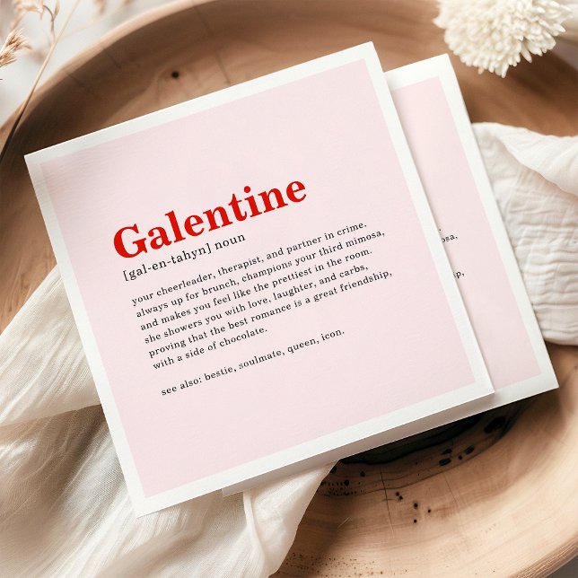 Servilleta De Papel Napkins Fiesta Feliz Día de Galentine personalizad (Subido por el creador)