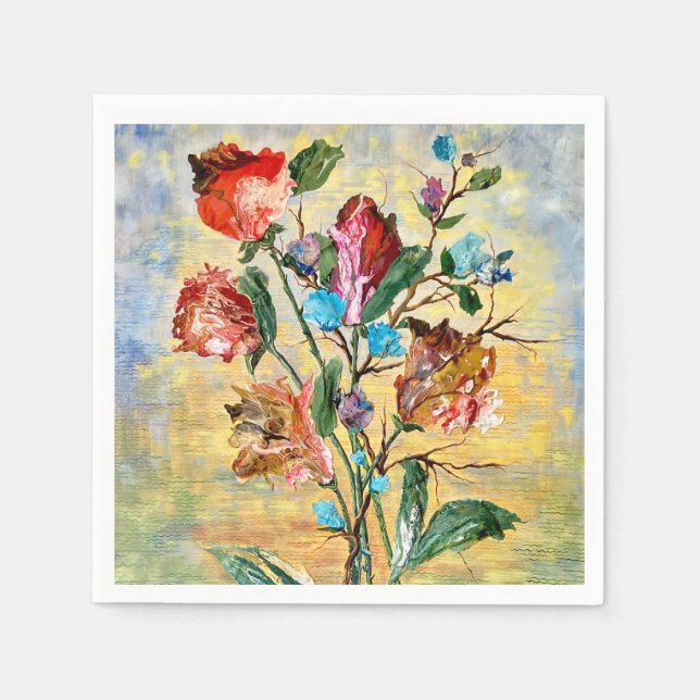 Servilleta De Papel Napkins Fiesta Floral (Anverso)