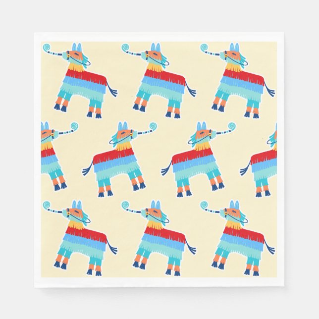 Servilleta De Papel Napkins Fiesta Pinata (Anverso)