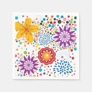 Servilleta De Papel Napkins Floral Starburst