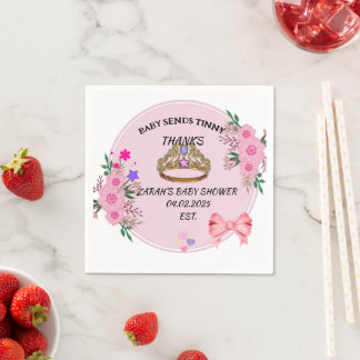 Servilleta De Papel NAPKINS FLORALES DE Baby Shower PINK