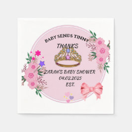 Servilleta De Papel NAPKINS FLORALES DE Baby Shower PINK