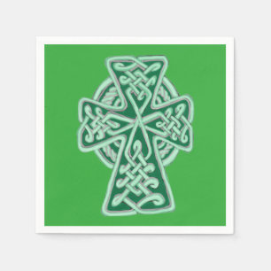 Servilleta De Papel Napkins Green Celtic Cross
