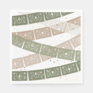 Servilleta De Papel Napkins Green First Fiesta Birday Party