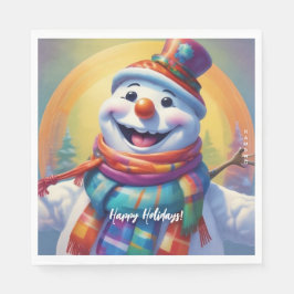 Servilleta De Papel Napkins HAMbyWG de papel de Snowman para niños