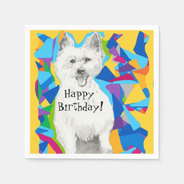 Servilleta De Papel Napkins Happy Birday Paper (Anverso)