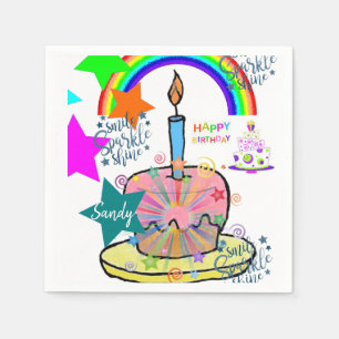 Servilleta De Papel Napkins Happy Birday Paper