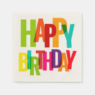 Servilleta De Papel Napkins Happy Birthday