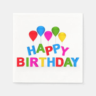 Servilleta De Papel Napkins Happy Birthday