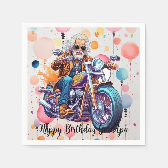 Servilleta De Papel Napkins Happy Birthday (Anverso)