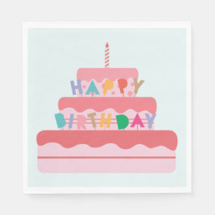 Servilleta De Papel Napkins Happy Birthday