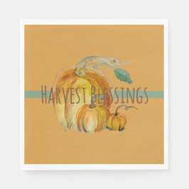 Servilleta De Papel Napkins: Harvest Blessings