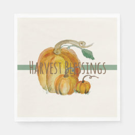 Servilleta De Papel Napkins: Harvest Blessings