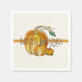 Servilleta De Papel Napkins: Harvest Blessings