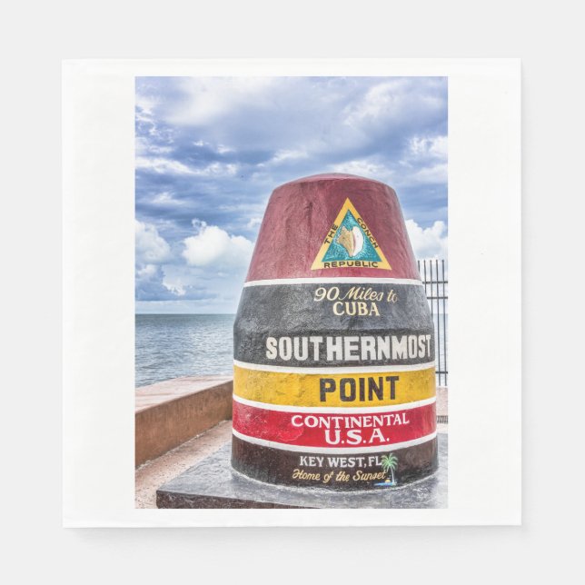Servilleta De Papel Napkins Key West Florida (Anverso)