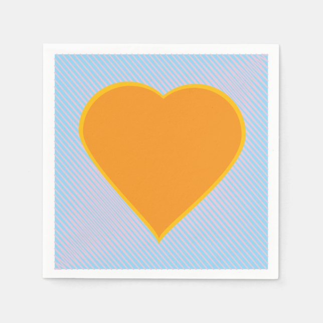 Servilleta De Papel Napkins Love Heart (Anverso)