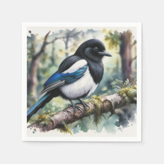 Servilleta De Papel Napkins magpie