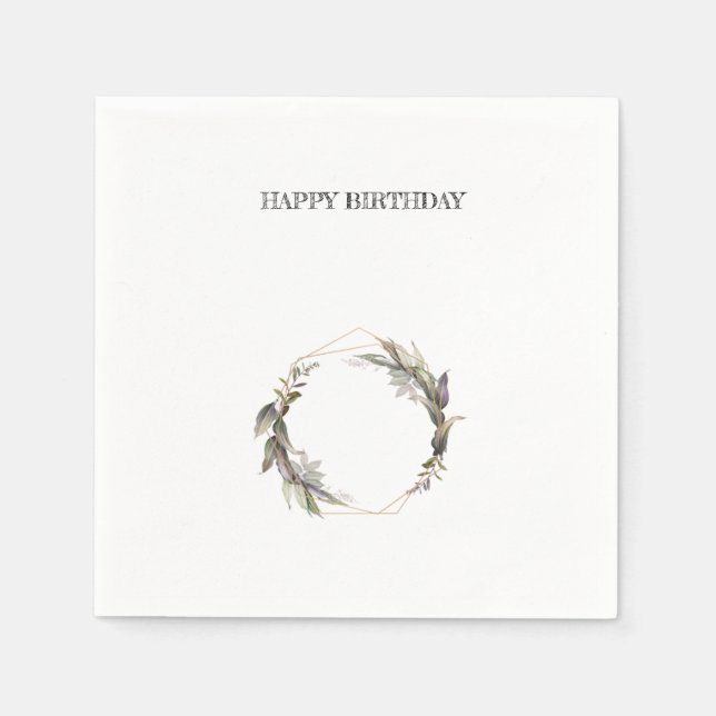 Servilleta De Papel Napkins Material de la fiesta de cumpleaños (Anverso)