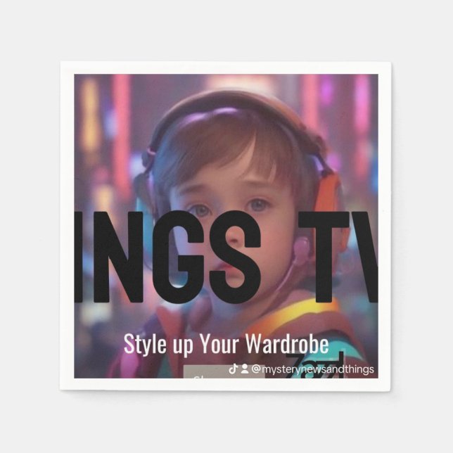 Servilleta De Papel Napkins Mnat TV Channel Collection 1 (Anverso)