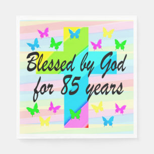 SERVILLETA DE PAPEL NAPKINS NACIONAL DE CUMPLEAÑOS 85º CRISTIANO