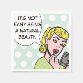 Servilleta De Papel Napkins Natural Beauty Comic Book