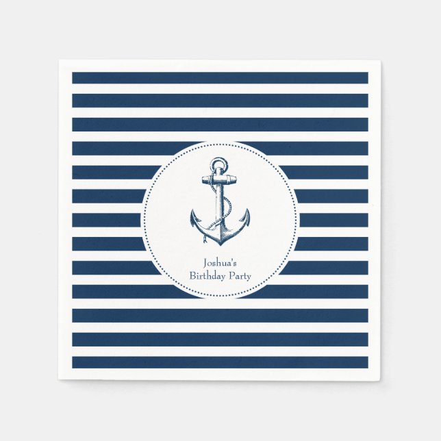 Servilleta De Papel Napkins Nautical Fiesta (Anverso)