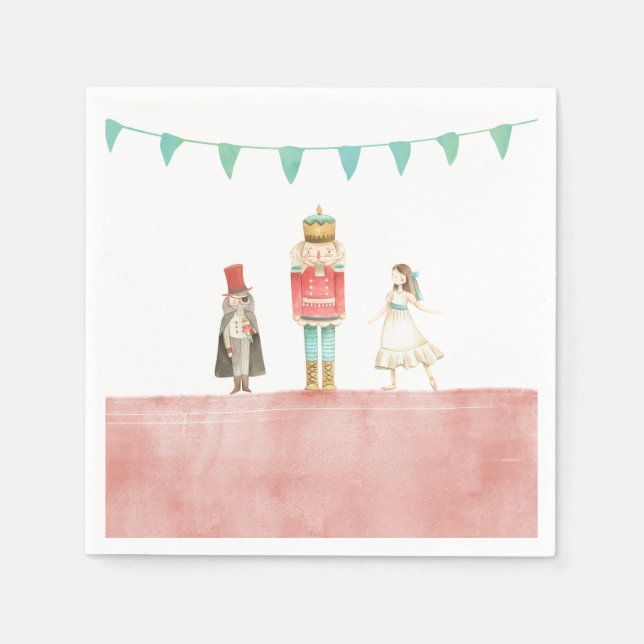 Servilleta De Papel Napkins Navidades Nutcracker (Anverso)