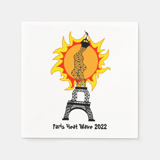 Servilleta De Papel Napkins Paris Heat Wave 2022 (Anverso)