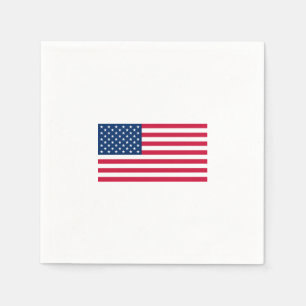 Servilleta De Papel Napkins Patriotic American Flag