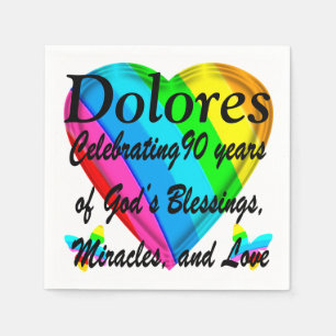 SERVILLETA DE PAPEL NAPKINS PERSONALIZADOS 90 CUMPLEAÑOS DE AMOR AL CO