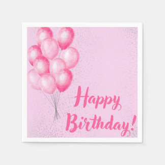 Servilleta De Papel Napkins Pink Birday