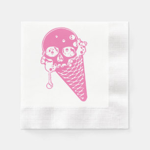 Servilleta De Papel Napkins Pink Evil Ice Cream Cona