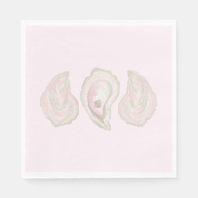 Servilleta De Papel Napkins Pink Oyster (Anverso)