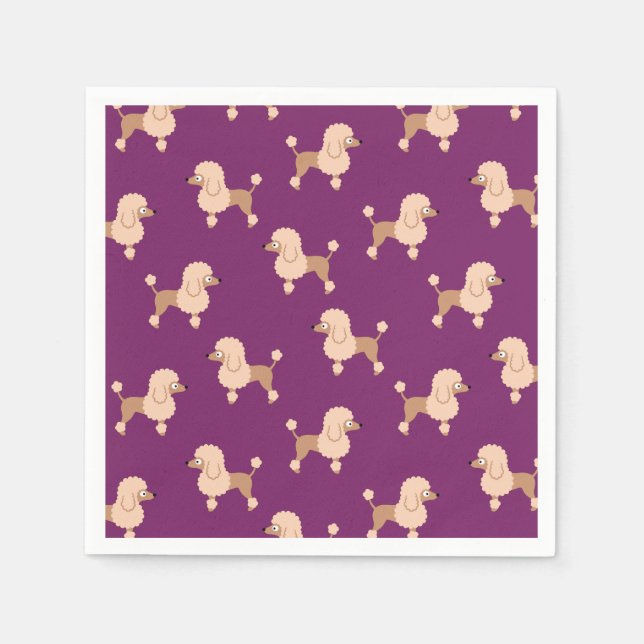 Servilleta De Papel Napkins Poodle (Anverso)