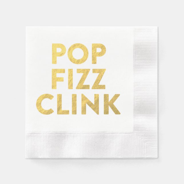 Servilleta De Papel Napkins POP FIZZ CLINK (Anverso)