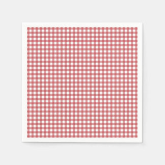 Servilleta De Papel Napkins Red Gingham Paper