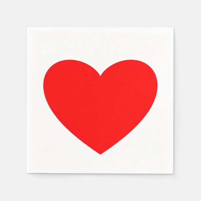Servilleta De Papel Napkins Red Heart (Anverso)