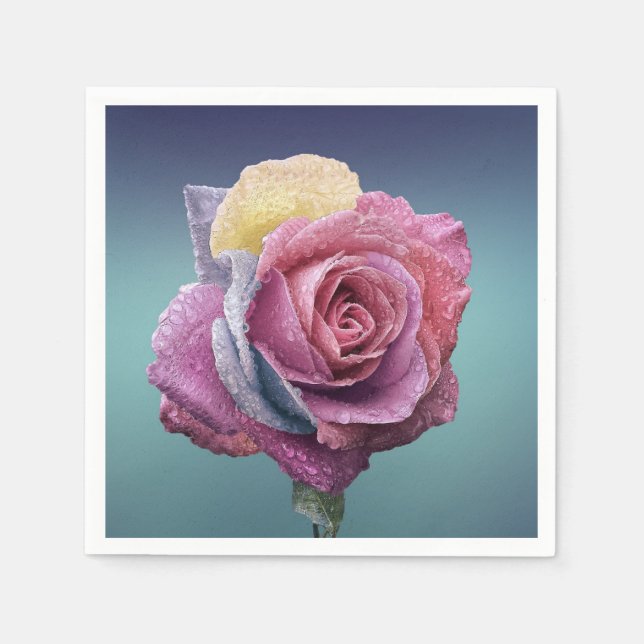 Servilleta De Papel Napkins rosa (Anverso)