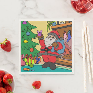 Servilleta De Papel Napkins - Santa