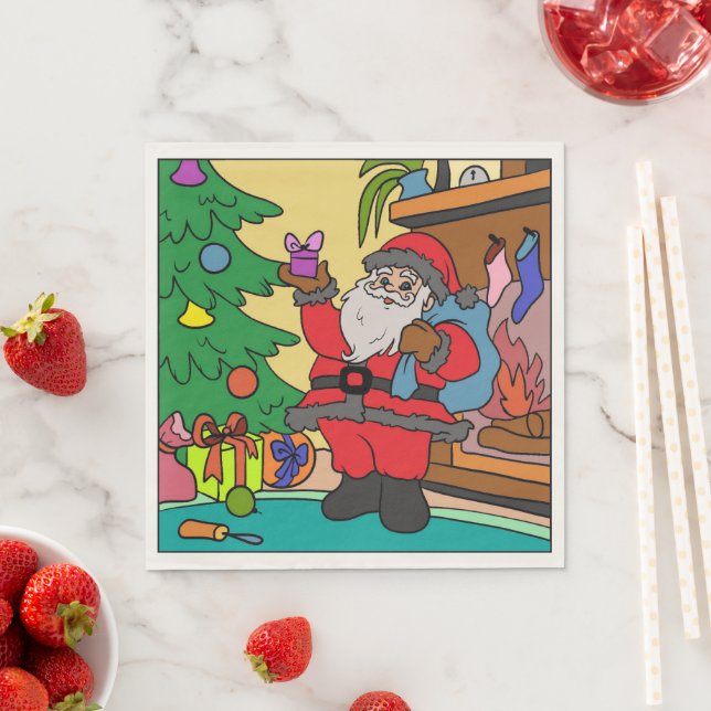 Servilleta De Papel Napkins - Santa (In situ)