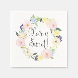 Servilleta De Papel Napkins Spring Floral Wreath Boda Suite